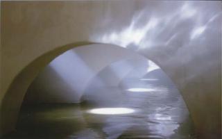 James Casebere - Four Flooded Arches From Right With Fog
