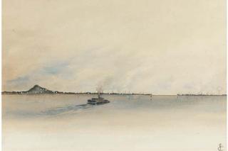 James Cassie, R.S.A., R.S.W. - Approaching Leith