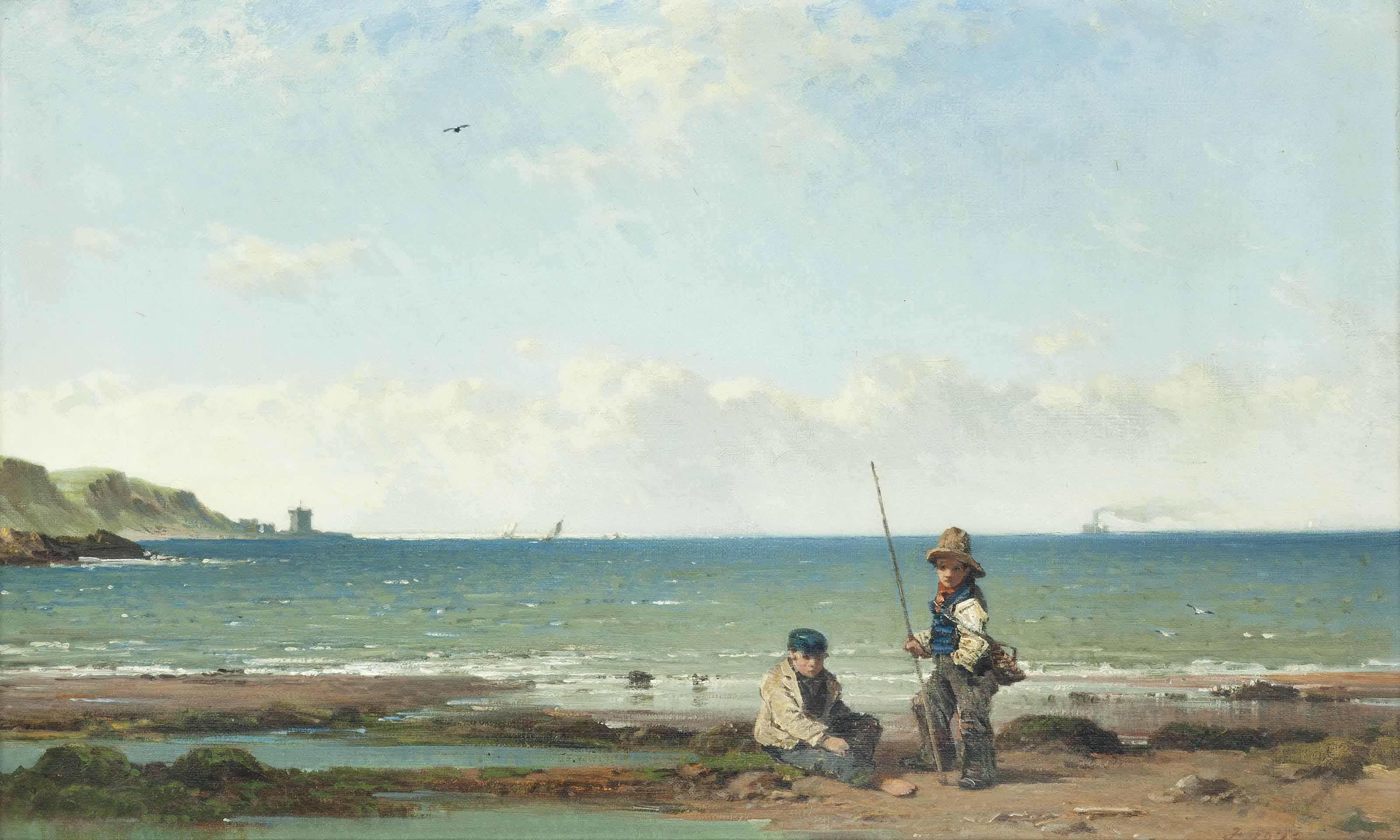 James Cassie, R.S.A, R.S.W. - Beach Fishing