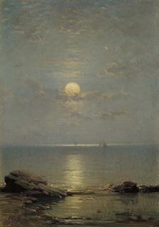 James Cassie, R.S.A, R.S.W. - Summer Moonlight, Firth of Forth