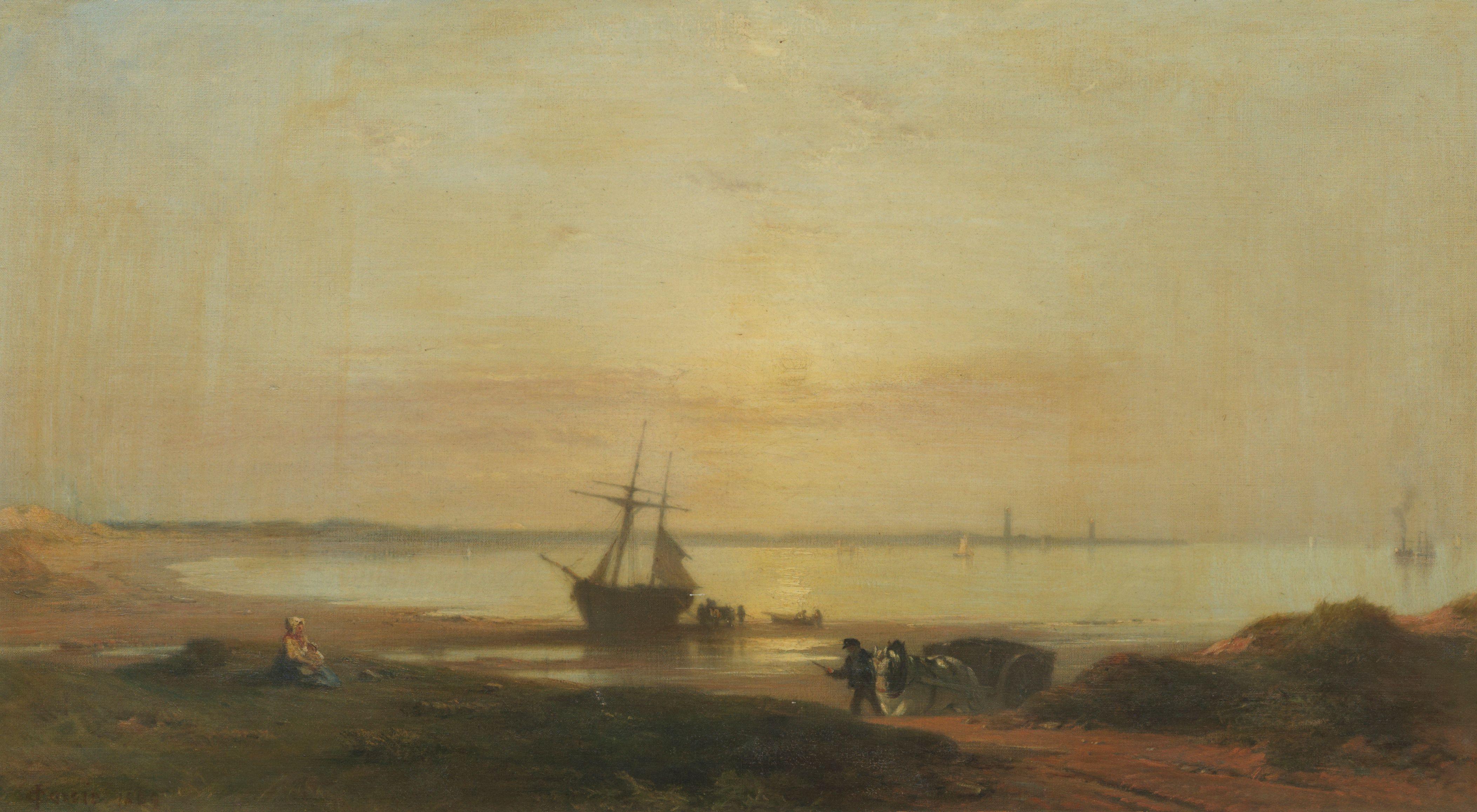 James Cassie RSA RSW - Early morning on the Tay, from Monifieth