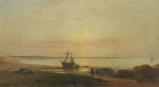 James Cassie RSA RSW - Early morning on the Tay, from Monifieth