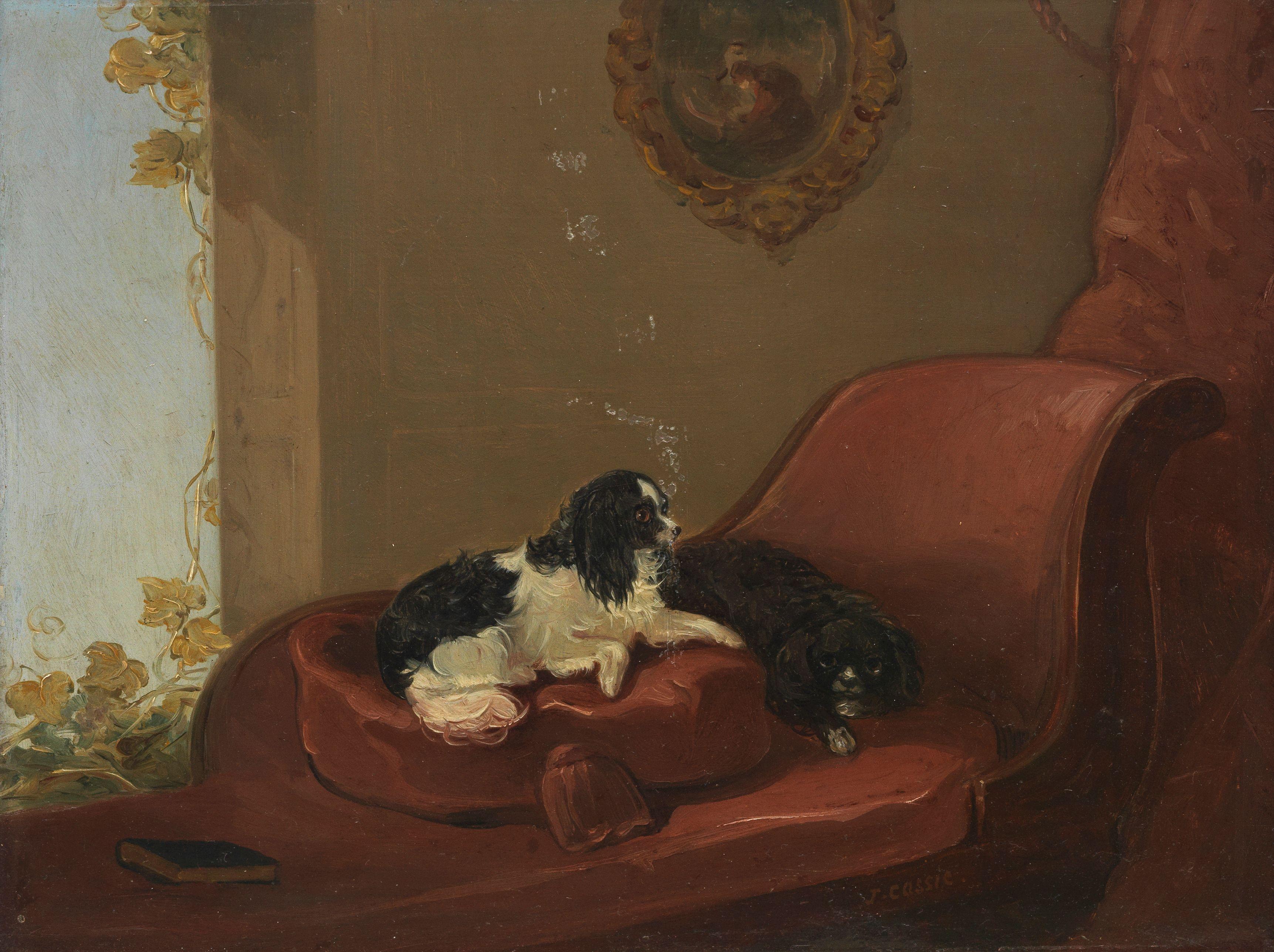 James Cassie Rsa Rsw - King Charles Spaniels