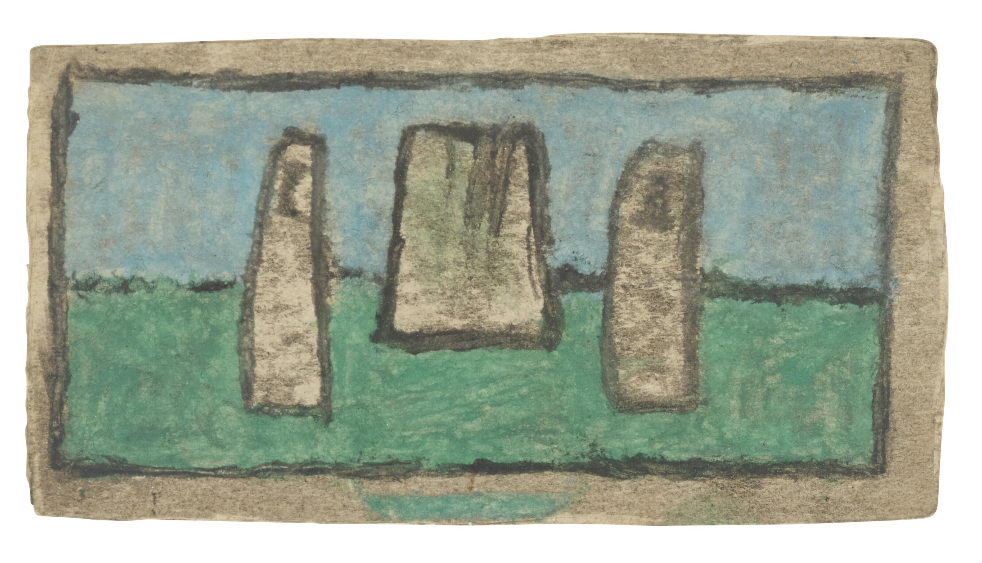 James Castle - Untitled (Abstract Forms)