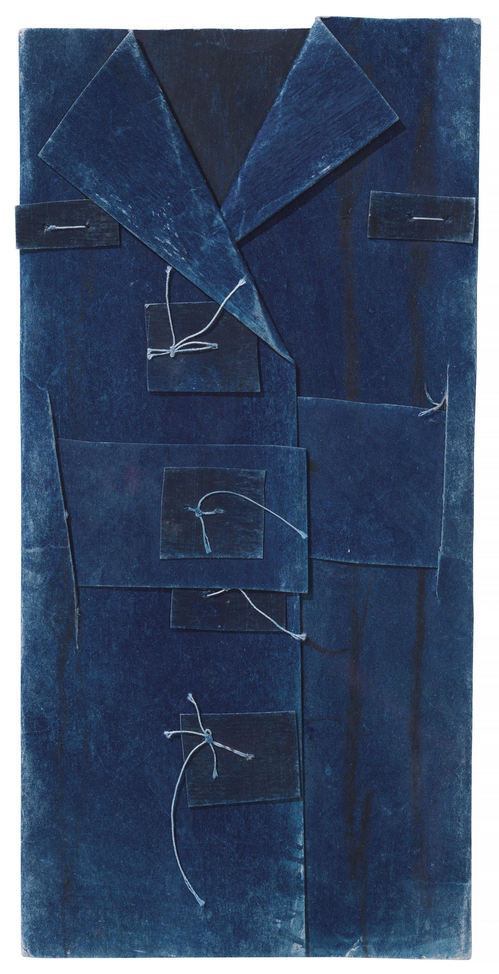 James Castle - Untitled Construction (Large Blue Jacket)