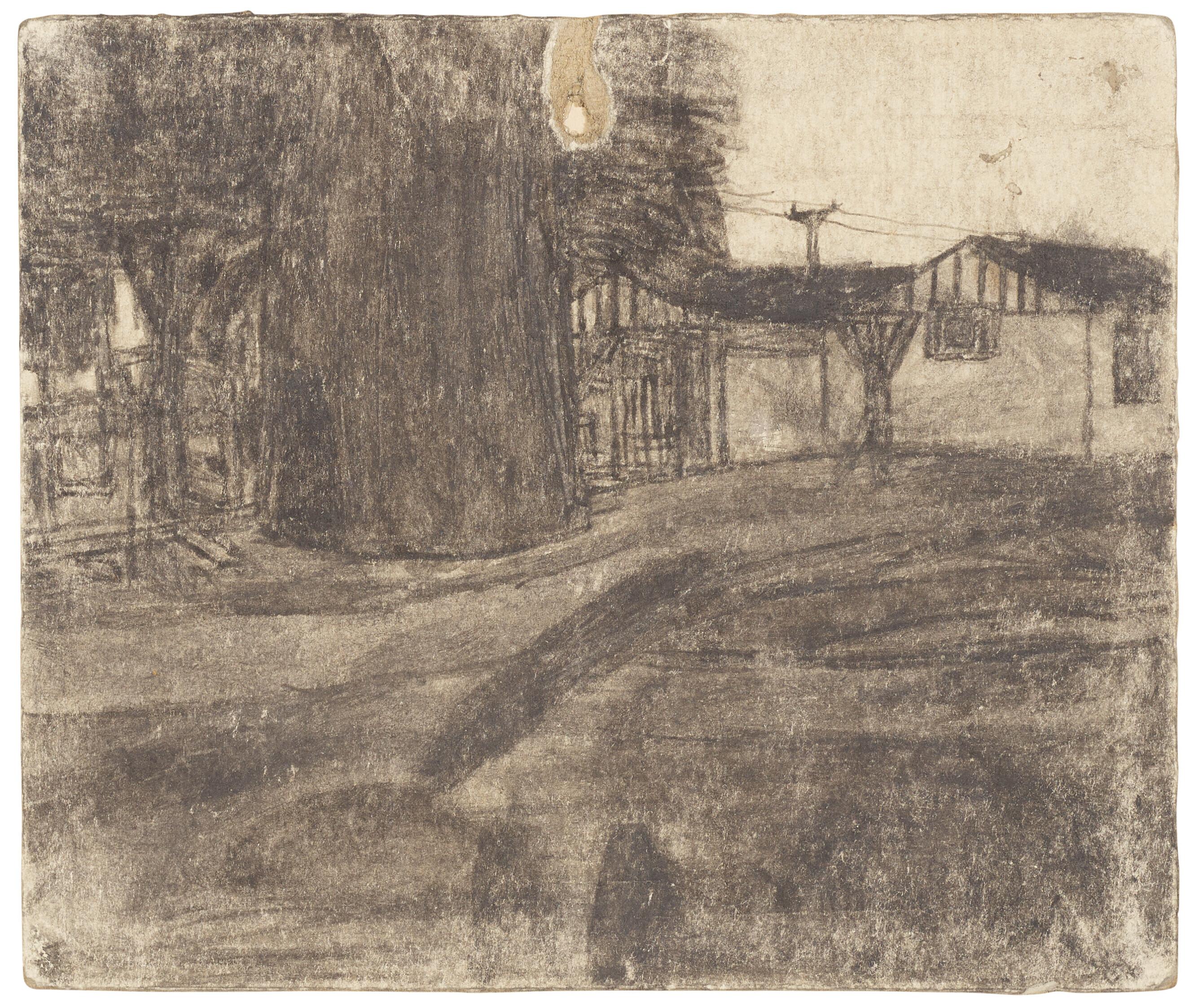 James Castle - Untitled (Farm Scene)