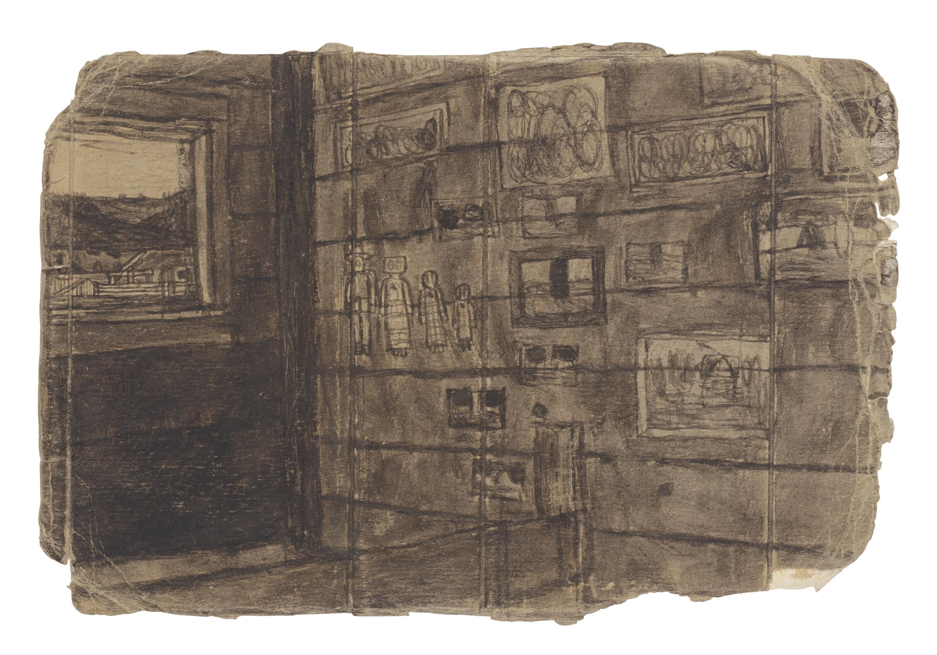 James Castle - Untitled (Interior Scene)