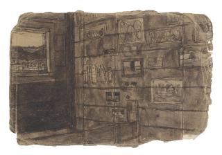 James Castle - Untitled (Interior Scene)