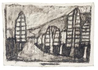 James Castle - Untitled (Landscape Of Trees)