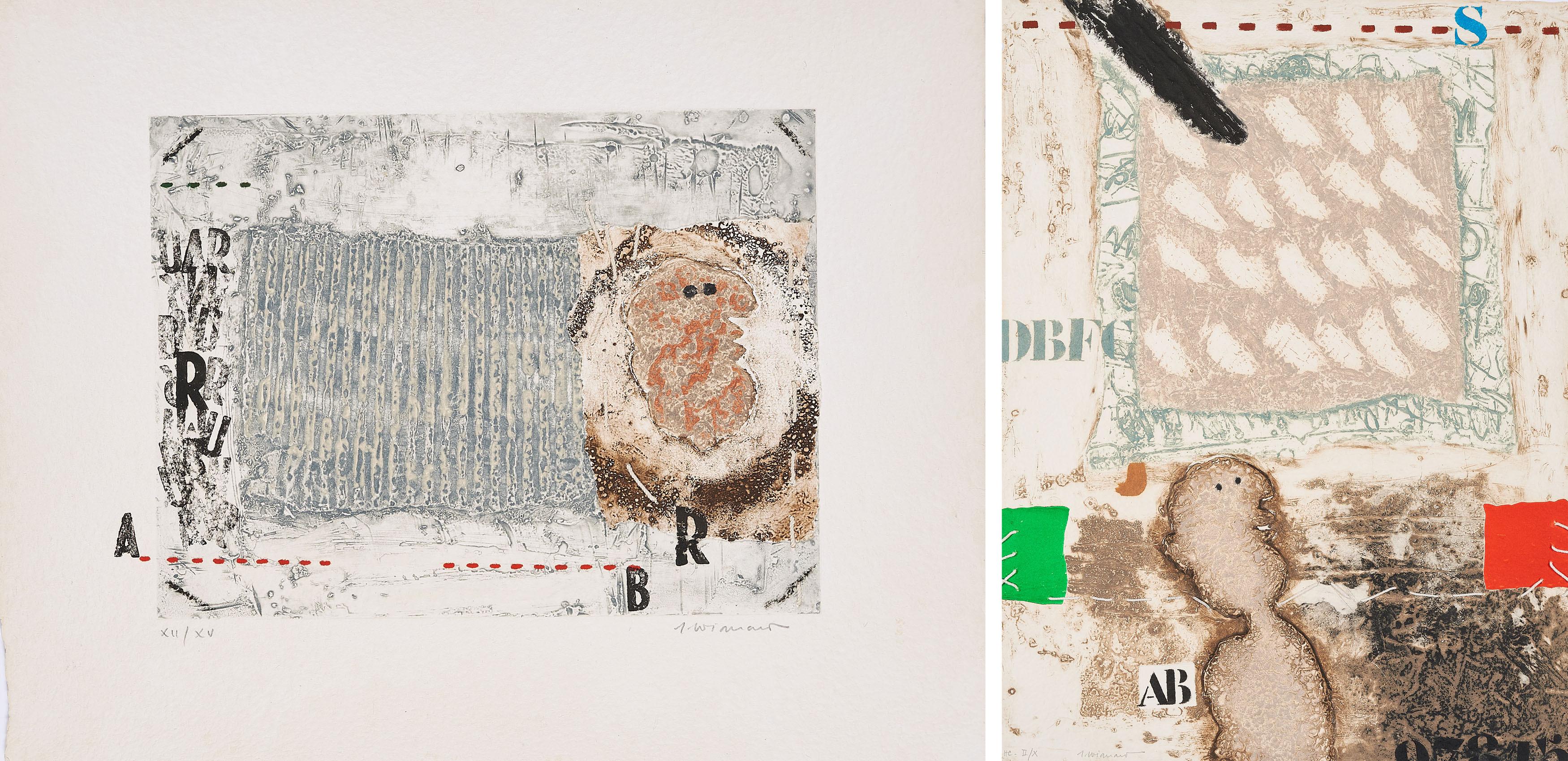 James Coignard - Konvolut von 2 Druckgrafiken.