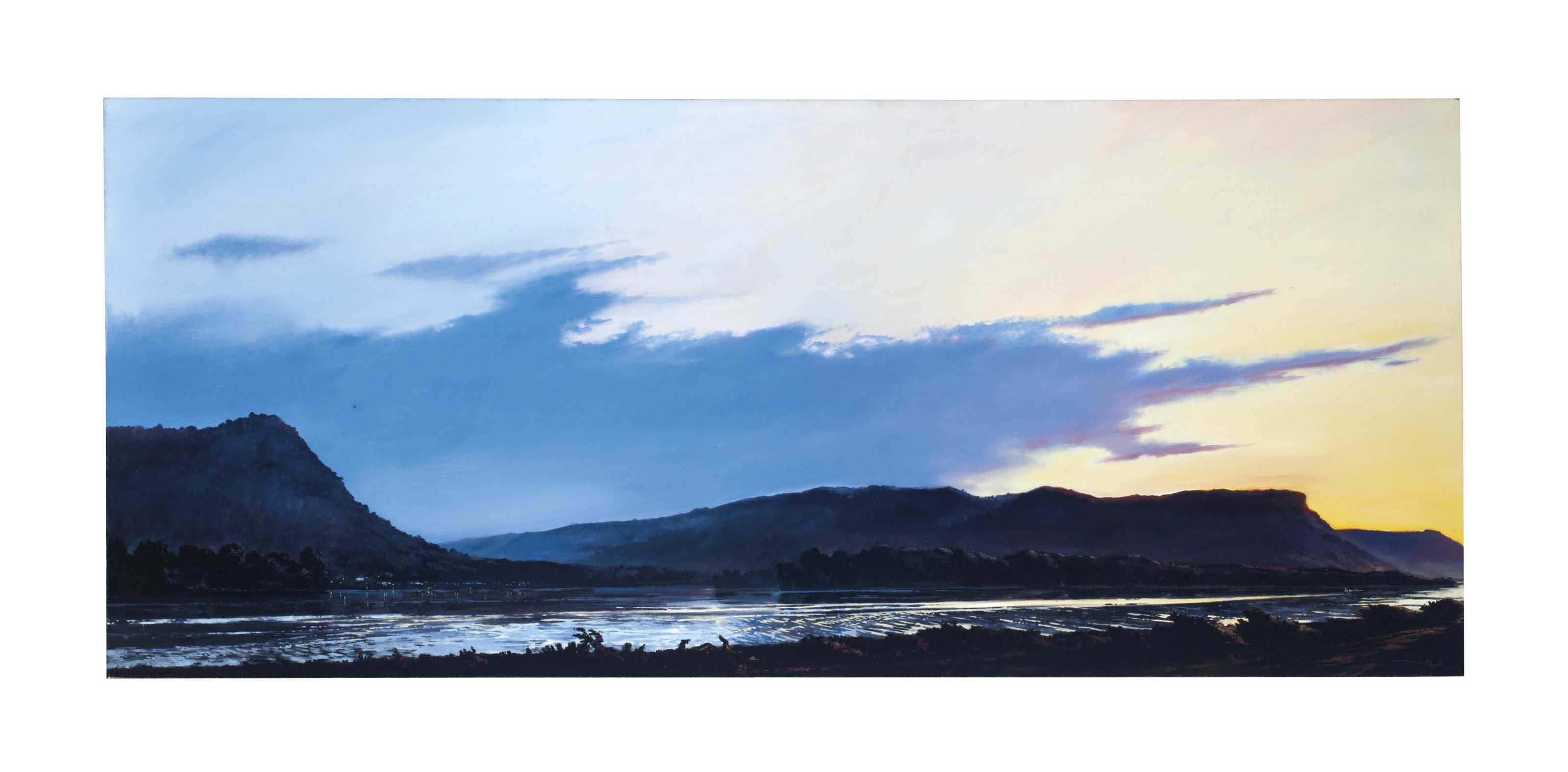 James Cook - Twilight at Trempealeau, Wisconsin