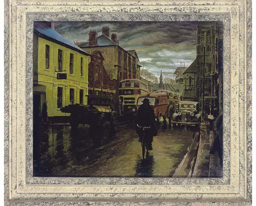 James Cresser Tarr - A busy afternoon on City Road, Cardiff