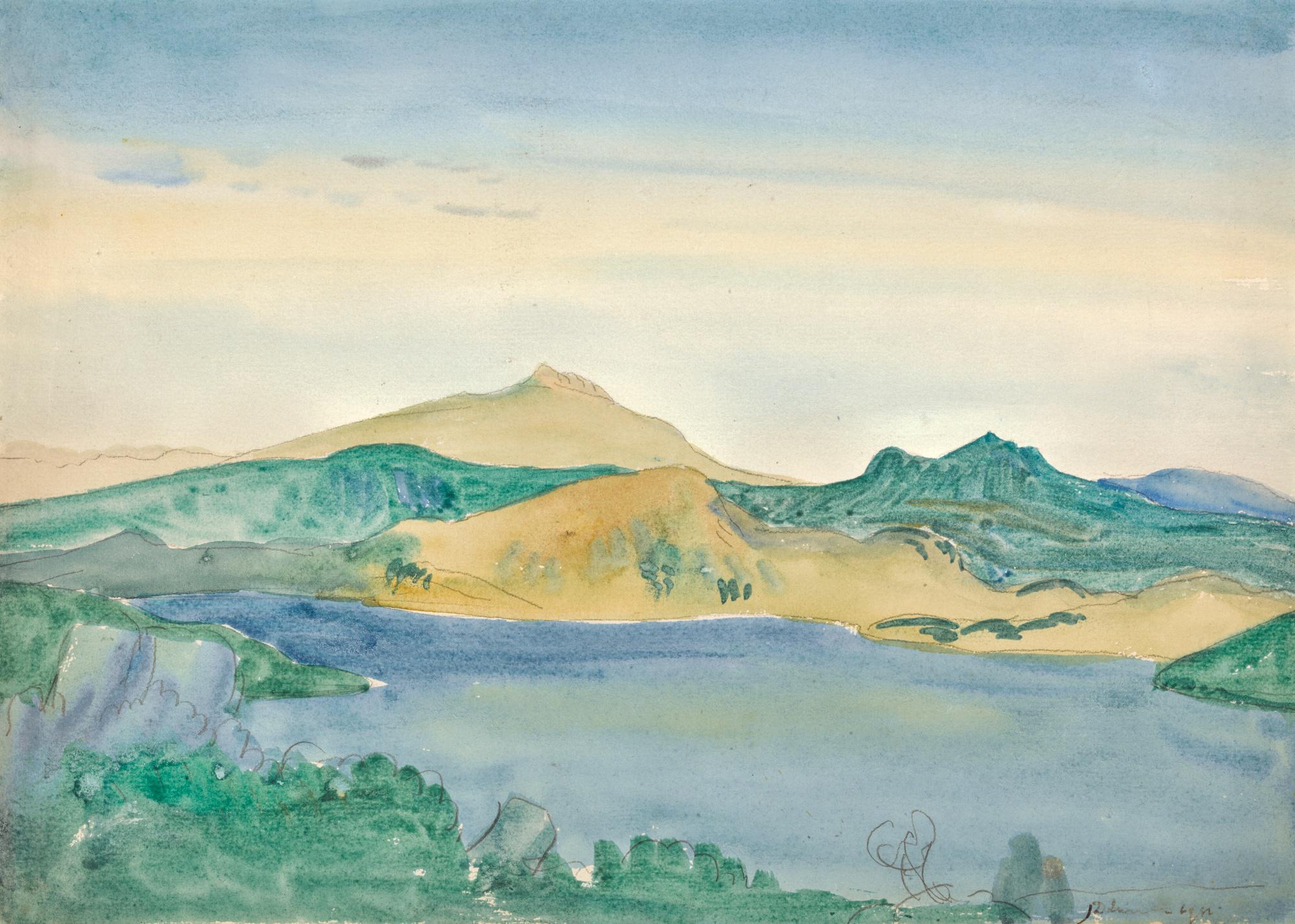 James Dickson Innes - Garn Lake, With Arenig In The Distance