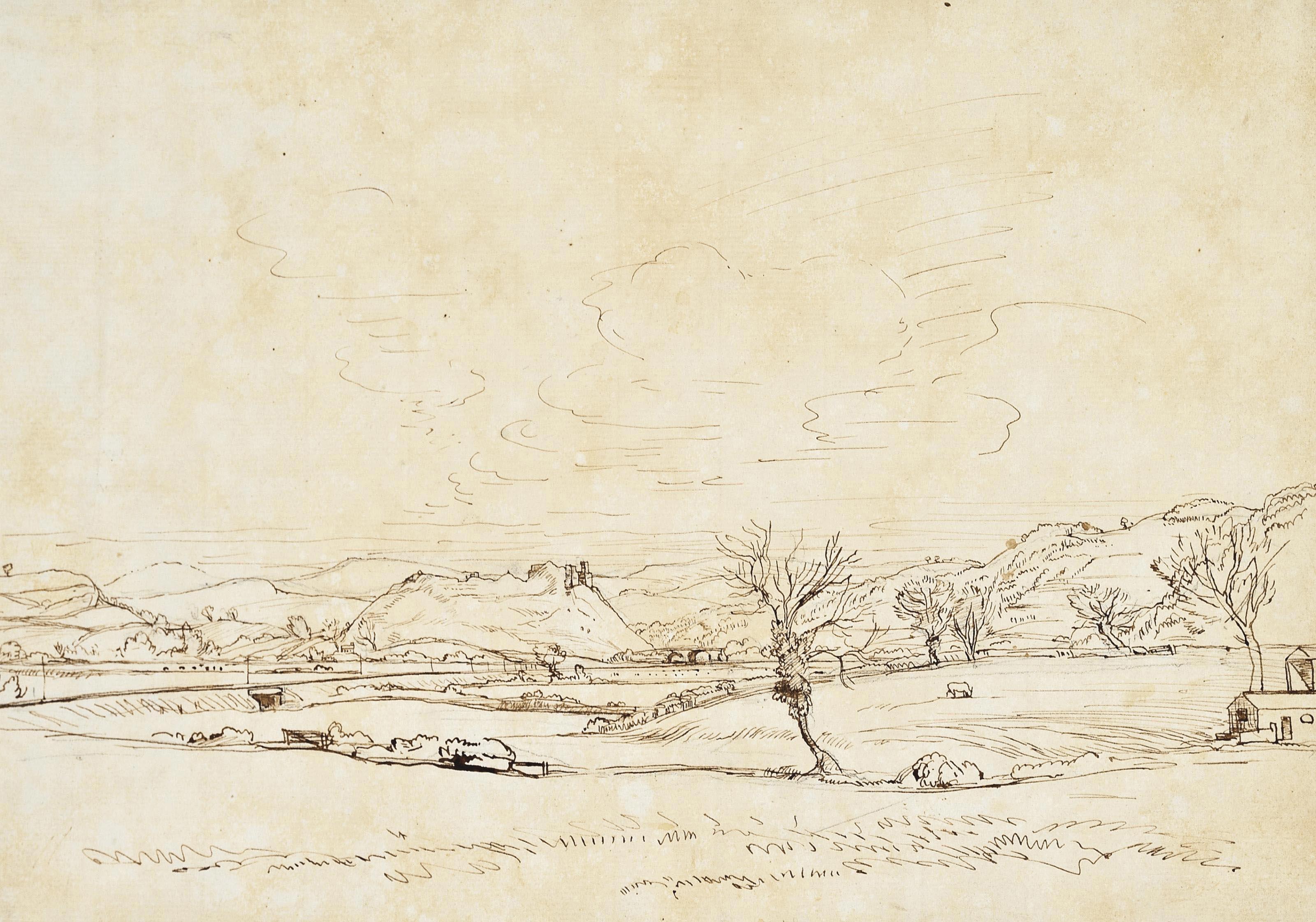 James Dickson Innes - Landscape with mountains