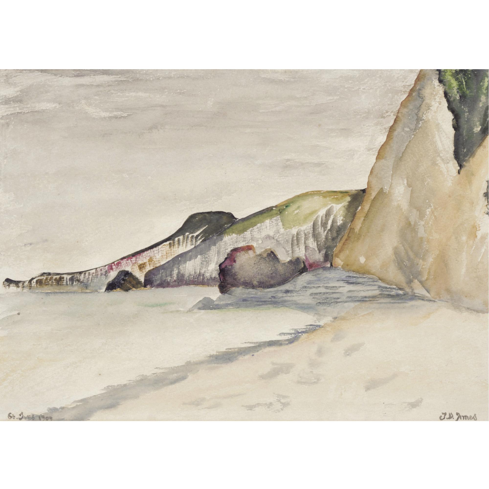 James Dickson Innes - The Beach, St Ives, Cornwall 