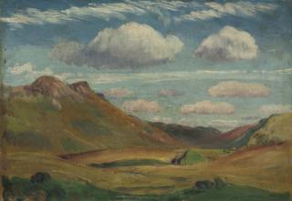 James Dickson Innes - Valley with Arenig on the left