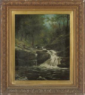 James Docharty, A.R.S.A. - A Highland Waterfall