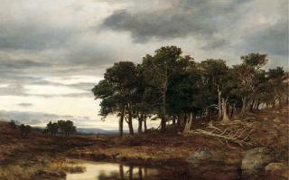 James Docharty, A.R.S.A. - A moorland landscape