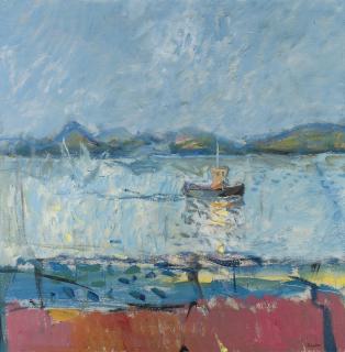 James Downie Robertson, R.S.A., R.S.W., R.G.I. - Sound of Sleat