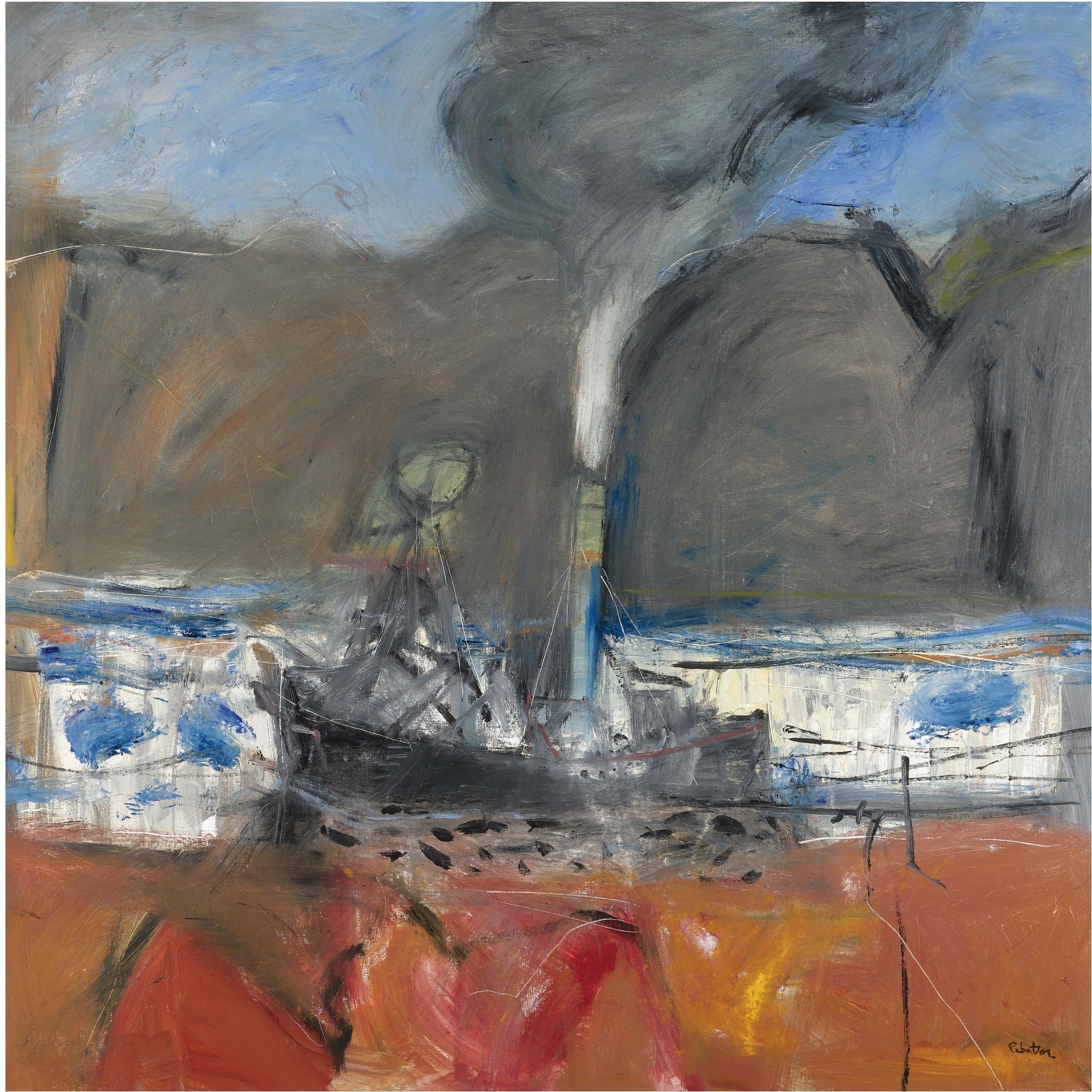 James Downie Robertson, R.S.A. - Workboat, Firth Of Clyde