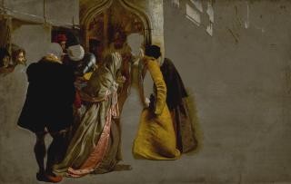 James Drummond R.S.A. - British the Return Of Mary Queen Of Scots To Edinburgh