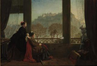 James Drummond, R.S.A. - Portrait of the Baroness Burdett Coutts and her companion Mrs Brown, Edinburgh, 1874