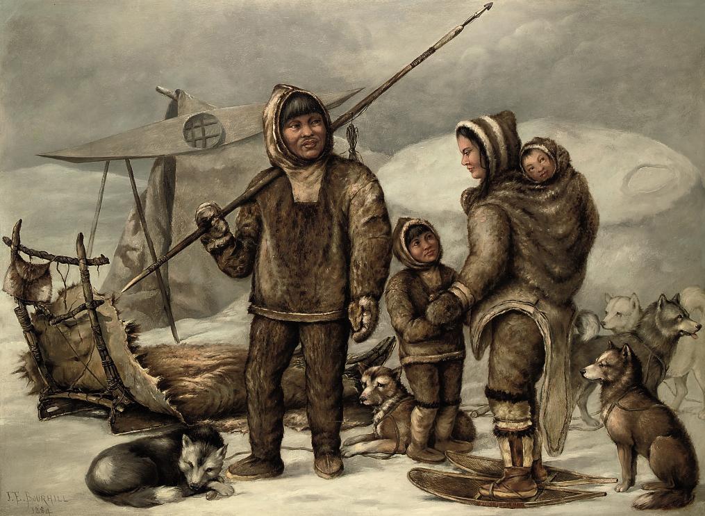 James E. Bourhill - Inuit family