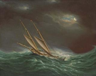James Edward Buttersworth - Fleetwing during the Great Ocean Race, 1866