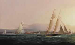 James Edward Buttersworth - New York From The Bay