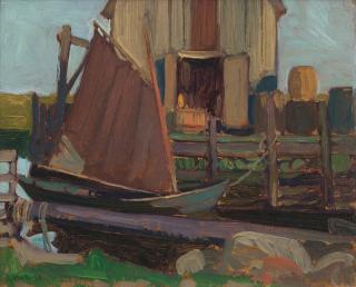 James Edward Hervey Macdonald - Fish Houses, Petite Rivière, N.S.