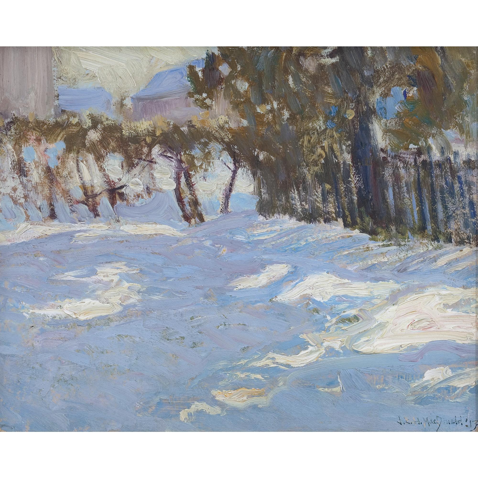 James Edward Hervey Macdonald - Winter In Thornhill Village