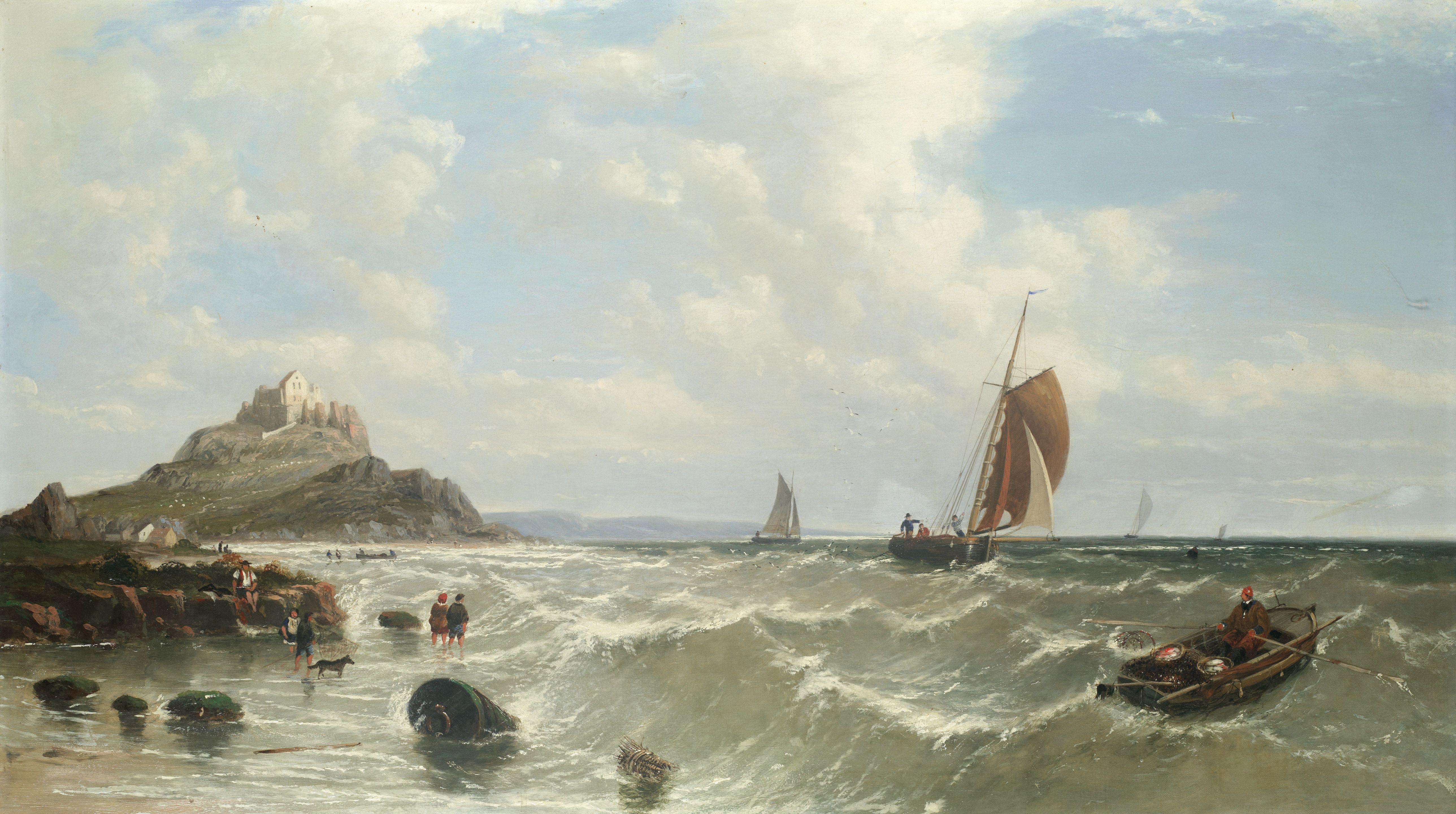 James Edwin Meadows - Shipping off St Michael\'s Mount