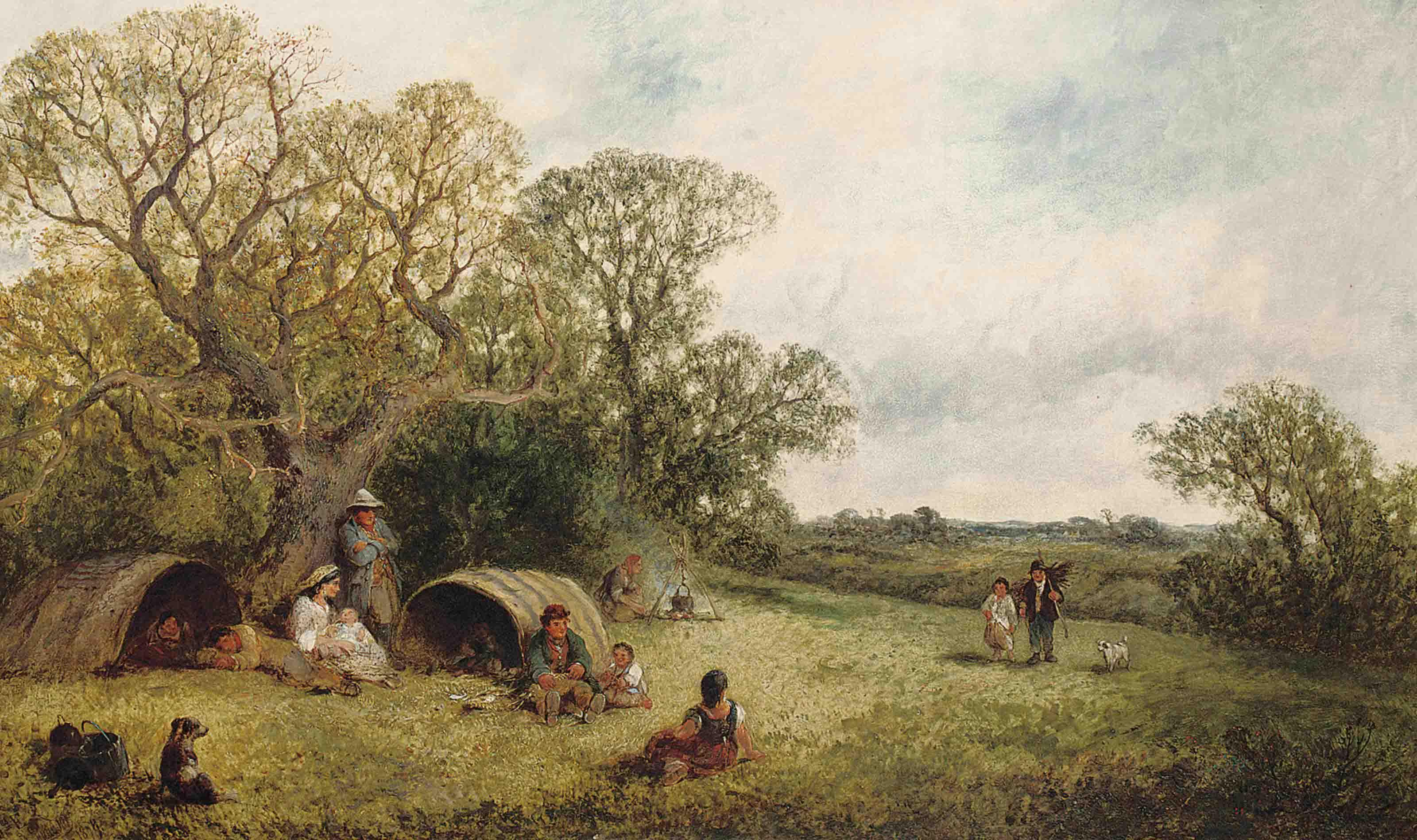 James Edwin Meadows - The gypsy encampment