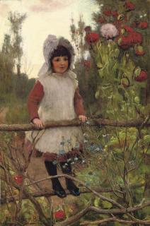 James Elder Christie - Among the poppies