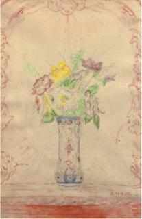 James Ensor - A still life with flowers