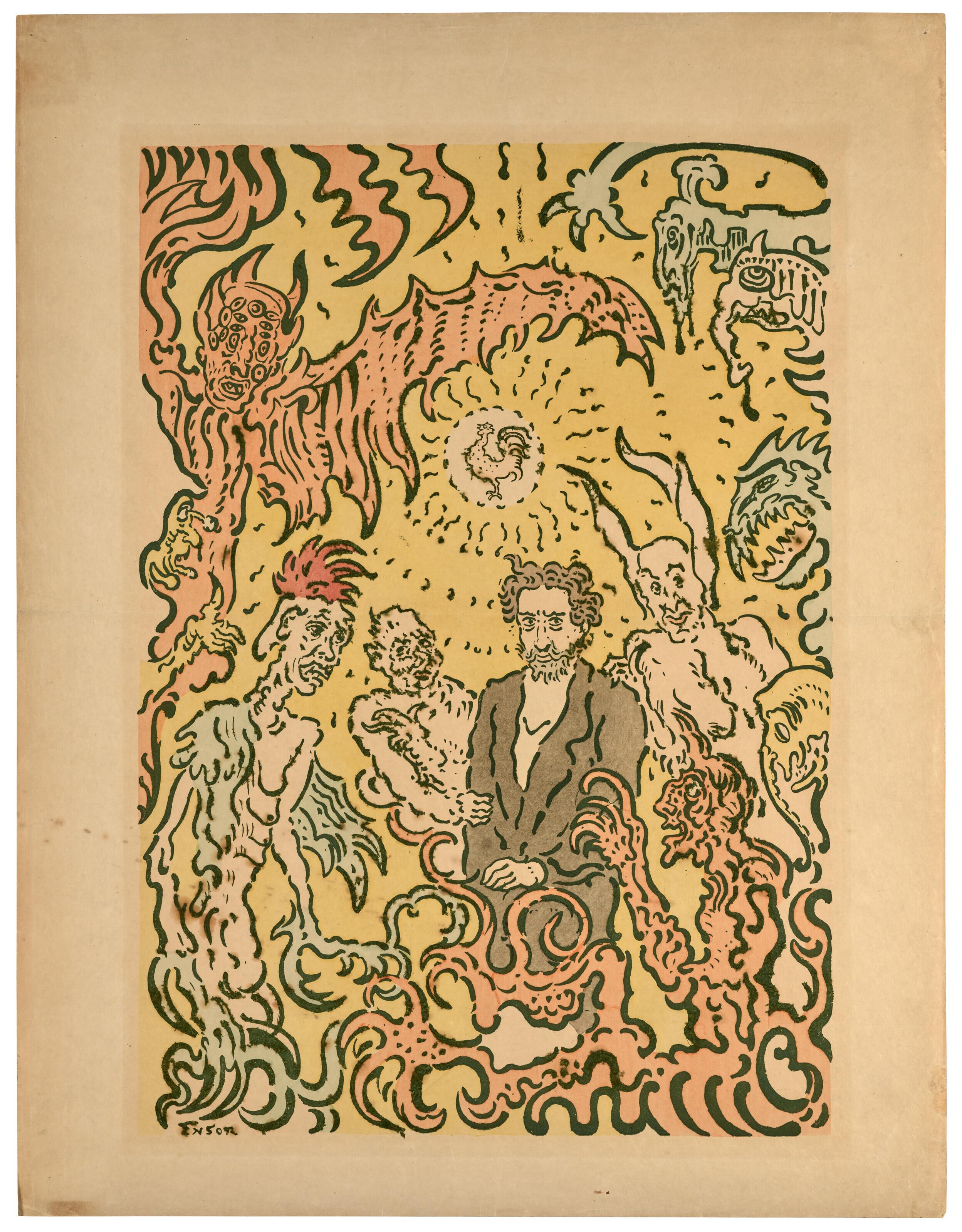 James Ensor - Affiche de la plume