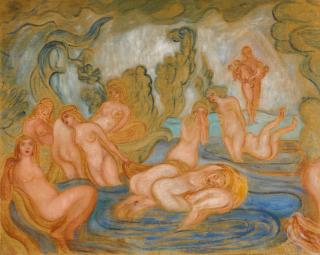 James Ensor - Baigneuses (Lignes Courbes Et Ondulées)