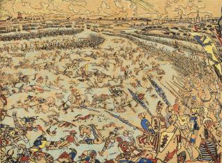 James Ensor - Bataille des Éperons d\'or. 1895.