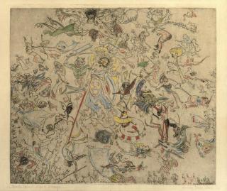 James Ensor - Diables rossant anges et archanges (Delteil, Taevernier 23)