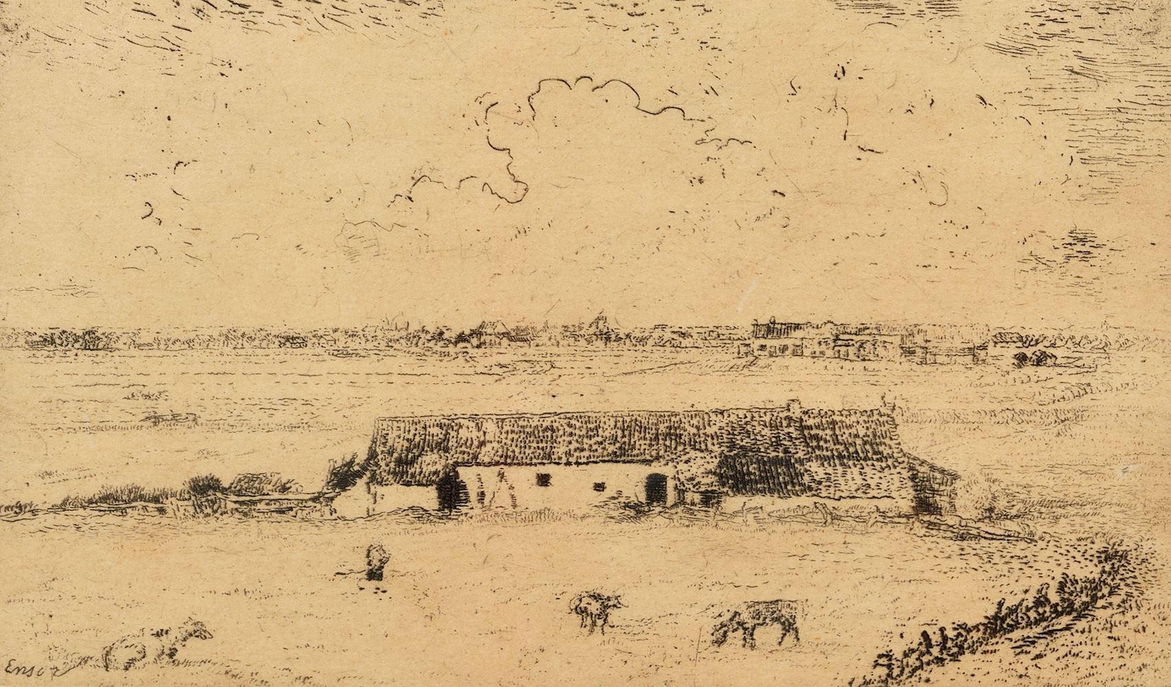 James Ensor - Ferme flamande. 1888.