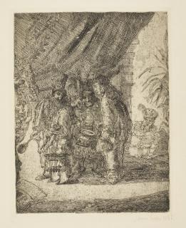 James Ensor - Iston, Pouffamatus, Cracozie Et Transmouffe, Celebres Médecins Persans Examinant Les Selles Du Roi Darius Après La Bataille D\'Arbelles (D., T., E. 6)