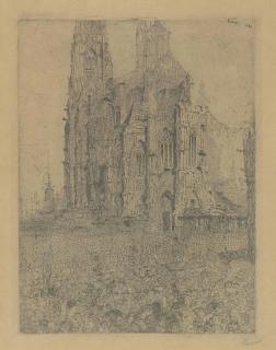 James Ensor - La Cathédrale (Elesh 7)