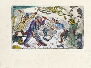 James Ensor - La Colère, from \'Les Péchés Capitaux\'