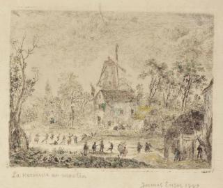 James Ensor - La kermesse au moulin (Village Fair at the Windmill)