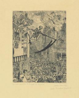 James Ensor - La Mort poursuivant le troupeau des humains