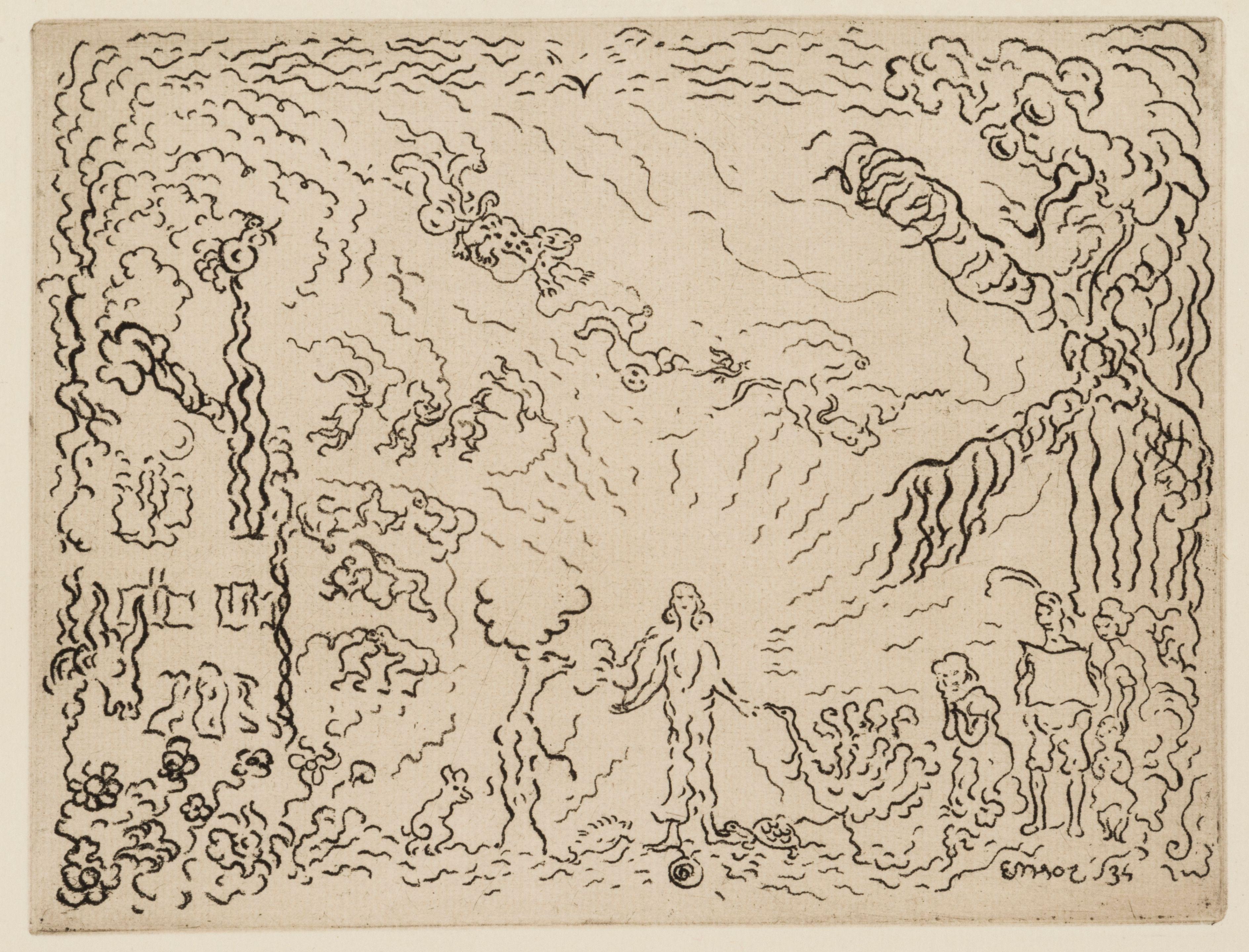 James Ensor - Le diable au Moulin, 1934