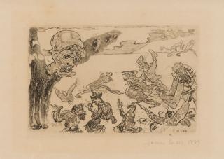 James Ensor - Le fantôme, 1889