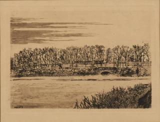 James Ensor - Le pont du bois à Ostende