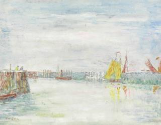 James Ensor - Le port d\'Ostende