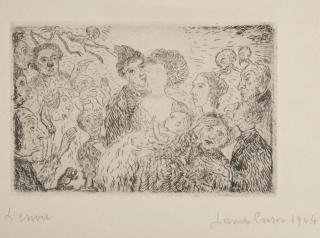 James Ensor - L\'envie (from Les 7 Péchés Capitaux) (Taevernier 125)